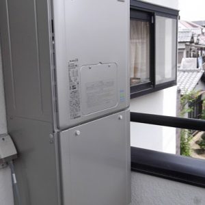 大阪府池田市M様 RVD-E2401AW2-1 リンナイ製エコジョーズ・ガス給湯暖房機の取替交換工事