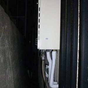 東京都目黒区H様 RUX-VS1616W-E リンナイ製ガス給湯器の取替交換工事