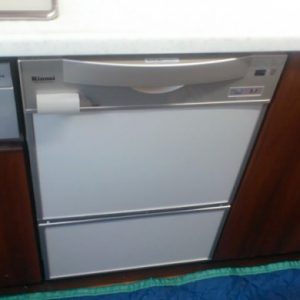 神奈川県相模原市緑区Y様 RKWR-C401C(A)-SV リンナイ製ビルトイン食器洗い乾燥機の取替交換工事