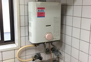 東京都中野区T様 PH-5FV パロマ製先止式小型湯沸器への取替交換工事の
