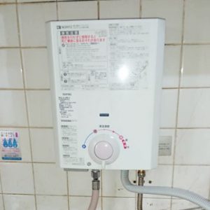 大阪市西区 ノーリツ小型湯沸かし器 取替交換工事